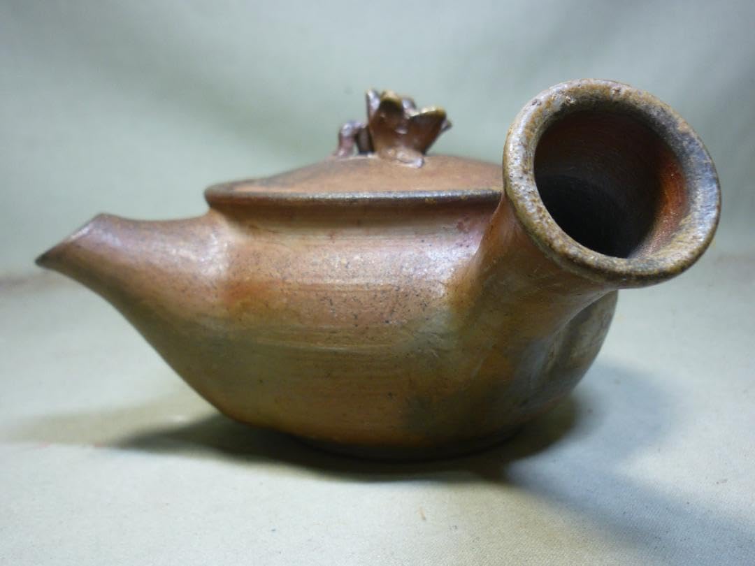萬古焼 伊呂久窯 森伊呂久 急須 横手 茶道具 ダイヤカット 大型 特製 特注 萬古焼 ダイヤカットの急須 伊呂久陶園(故三代目森伊呂久)作